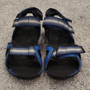 Men's Blue and Gray Sandals